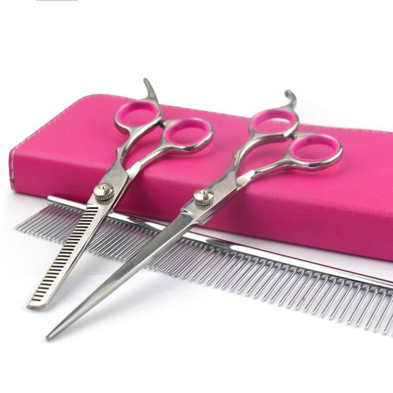Stainless Dog Trimming and Grooming Scissors Set