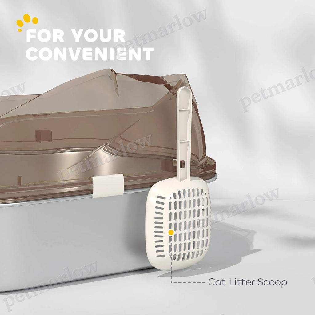 Stainless Steel Cat Litter Box with High Sides and Easy Cleaning – view 4