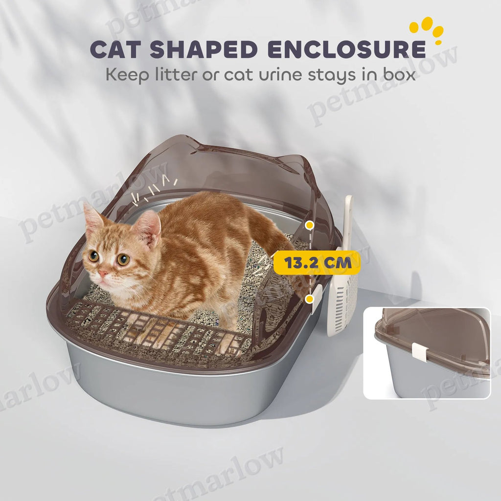 Stainless Steel Cat Litter Box with High Sides and Easy Cleaning – view 5