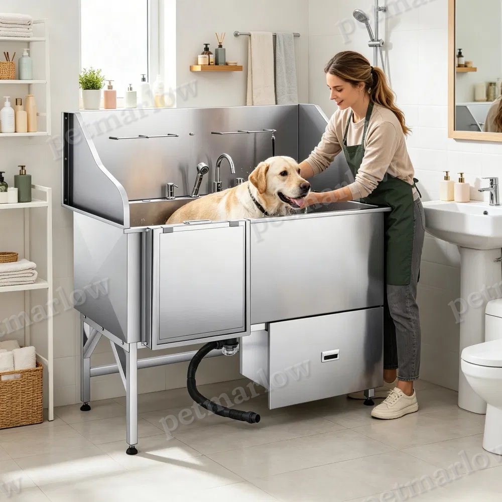 Stainless Steel Dog Washing Station – view 3