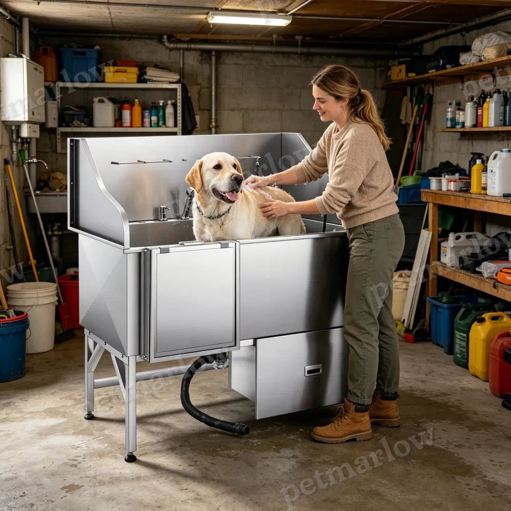 Stainless Steel Dog Washing Station – view 5