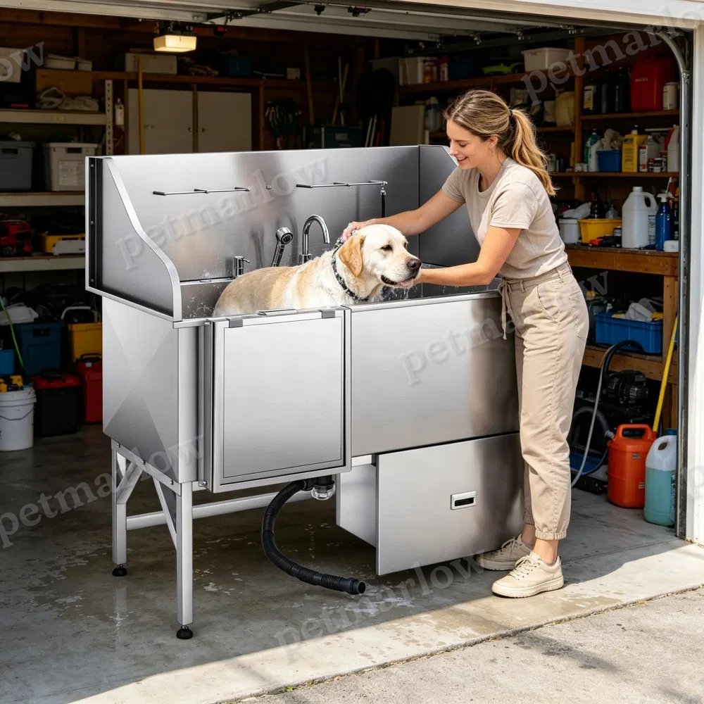 Stainless Steel Dog Washing Station – view 6