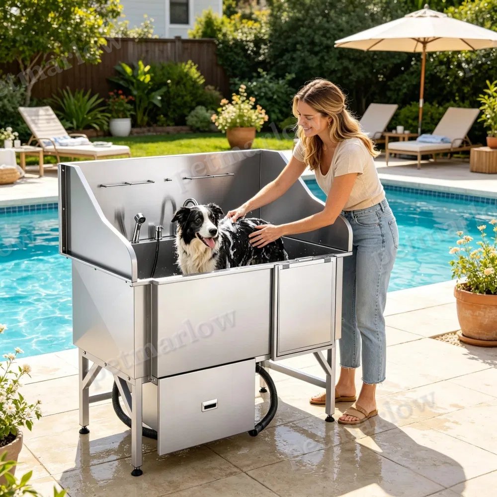 Stainless Steel Dog Washing Station for Convenient Grooming – view 6