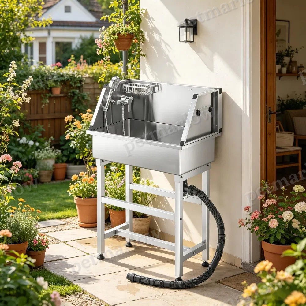 Stainless Steel Dog Washing Station for Easy Grooming – view 5