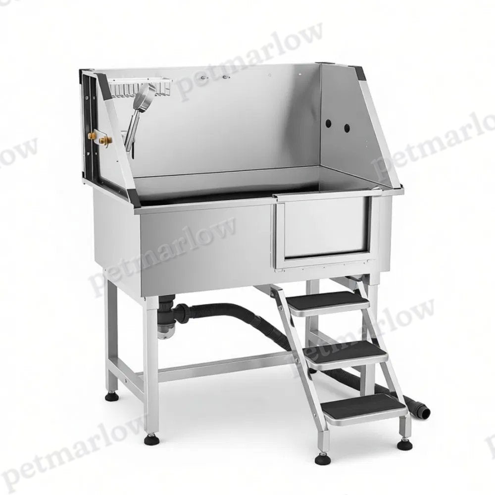 Stainless Steel Dog Washing Station with Integrated Design – view 5