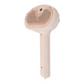 Steamy Cat Brush Non-slip Handle Cat Bath Brush Steel Needle Comb – Pink