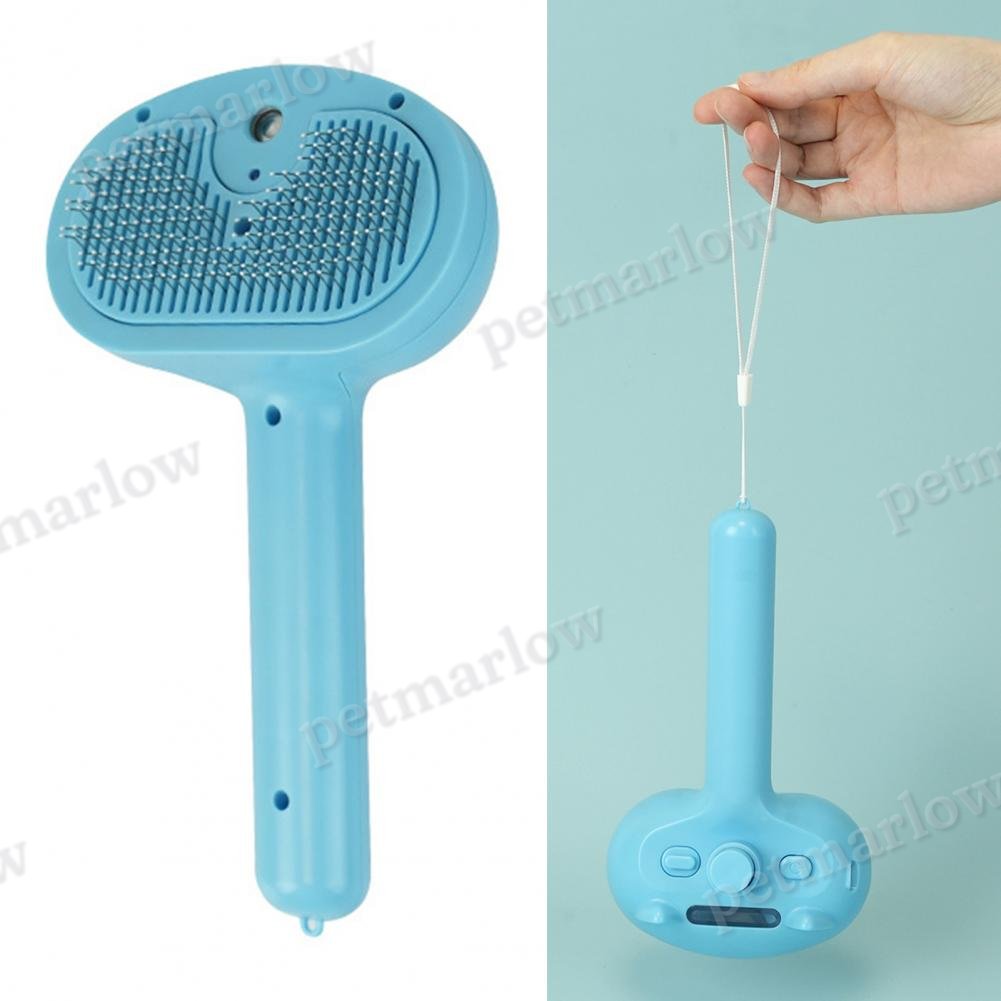 Steamy Cat Brush Non-slip Handle Cat Bath Brush Steel Needle Comb – view 6