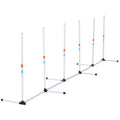 Sturdy Dog Weave Poles Agility Equipment – White / 150x150x930 mm
