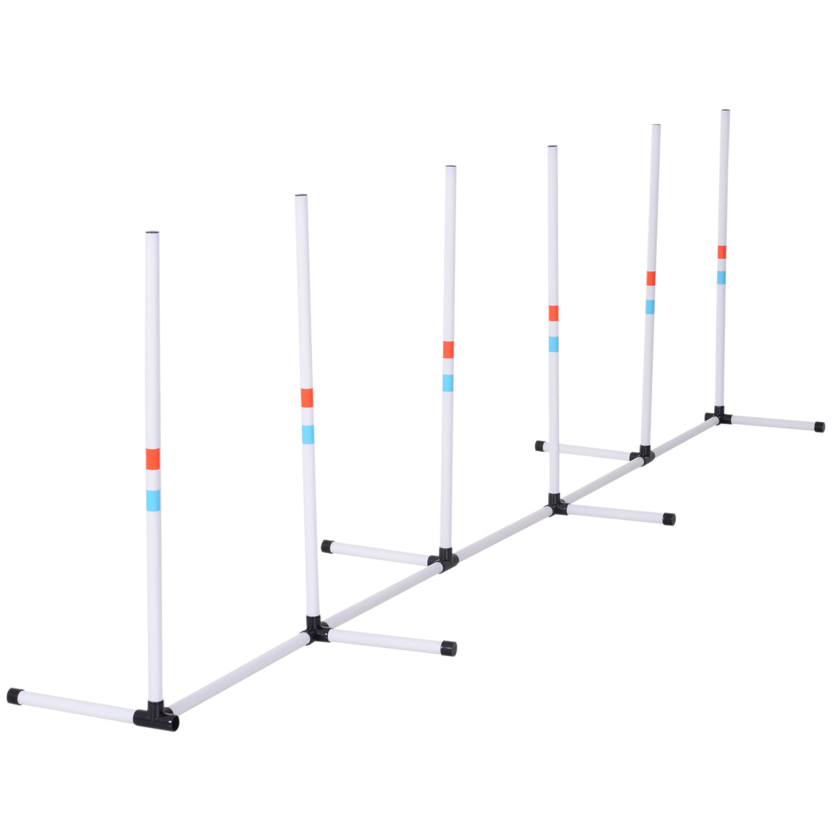 Sturdy Dog Weave Poles Agility Equipment – White / 150x150x930 mm