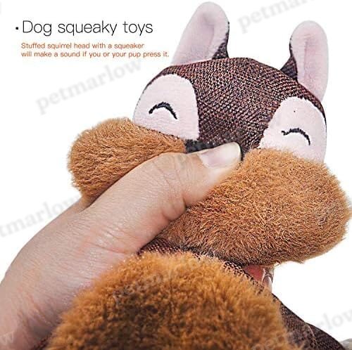 Sturdy Squirrel Interactive Pet Toy Rope Knots Puppy Chew Teething Toys – view 4