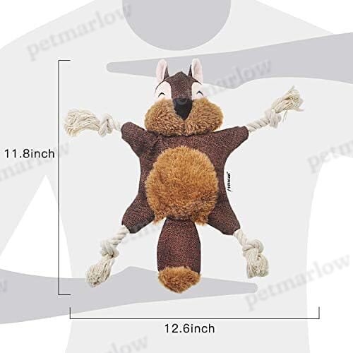Sturdy Squirrel Interactive Pet Toy Rope Knots Puppy Chew Teething Toys – view 5