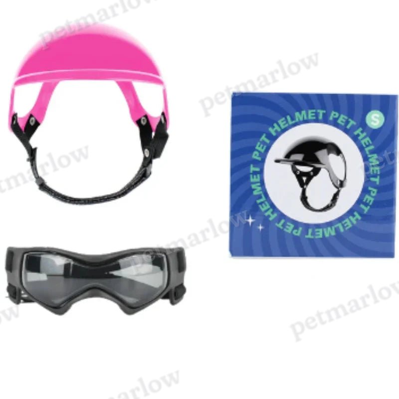Stylish Dog Helmet with Goggles – view 5