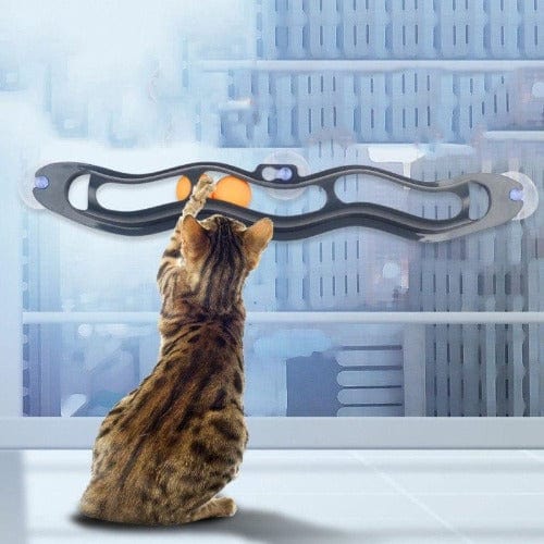 Interactive Window Suction Cat Toy for Active Play