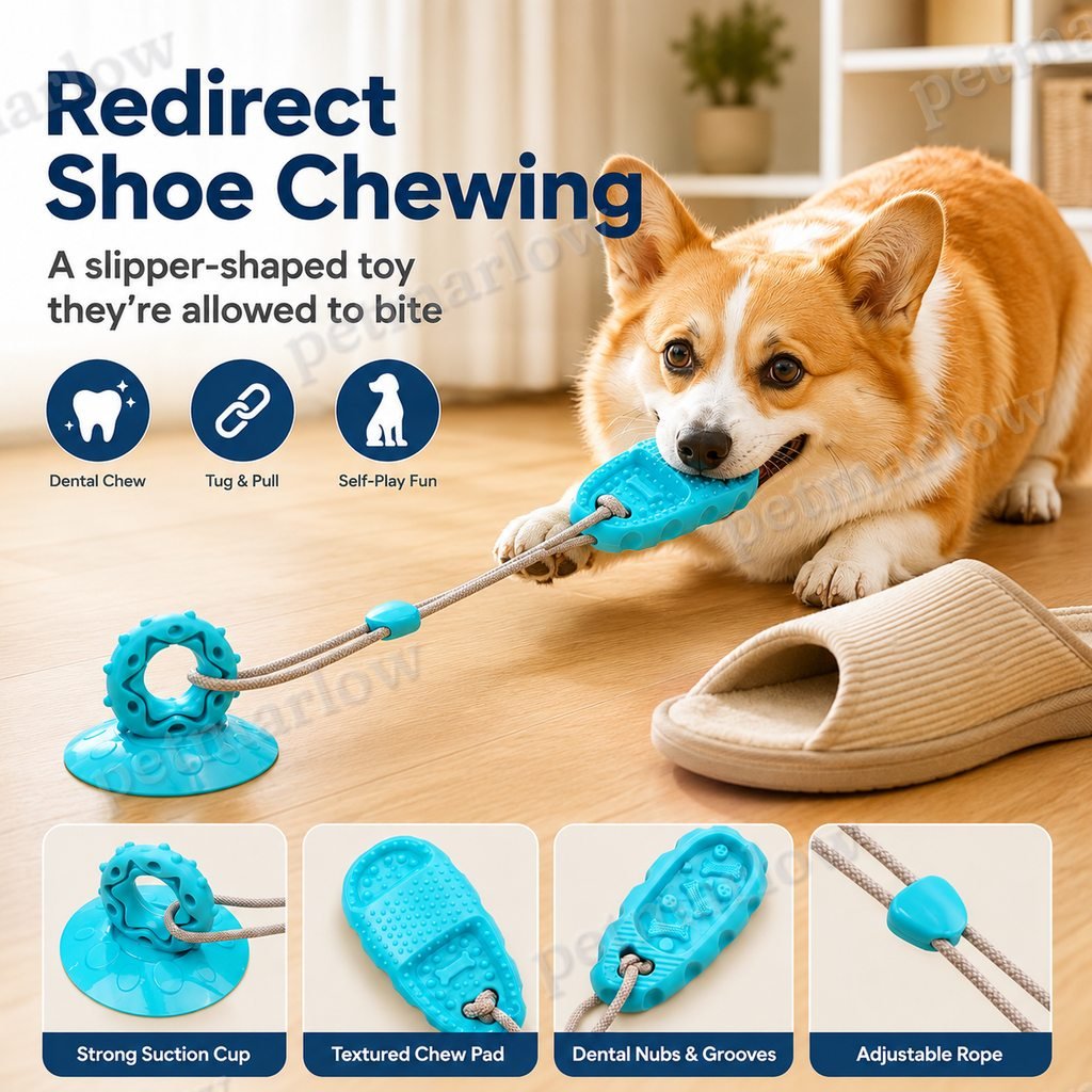 Suction Cup Dog Chew & Tug Toy (Textured Dental Nubs) – view 6