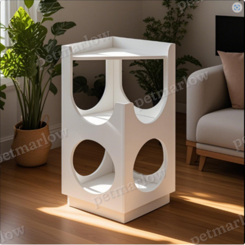 Double-layer Cat Station with Hollow Design – view 3