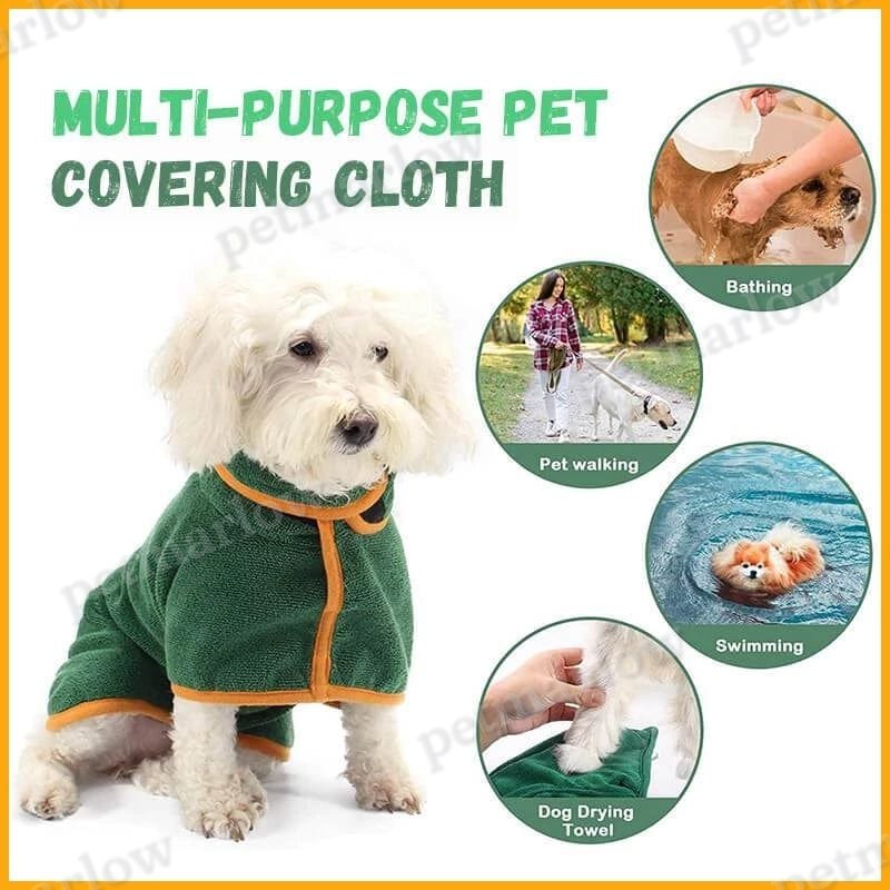 Super Absorbent Dog Bathrobe for Quick Drying – view 5