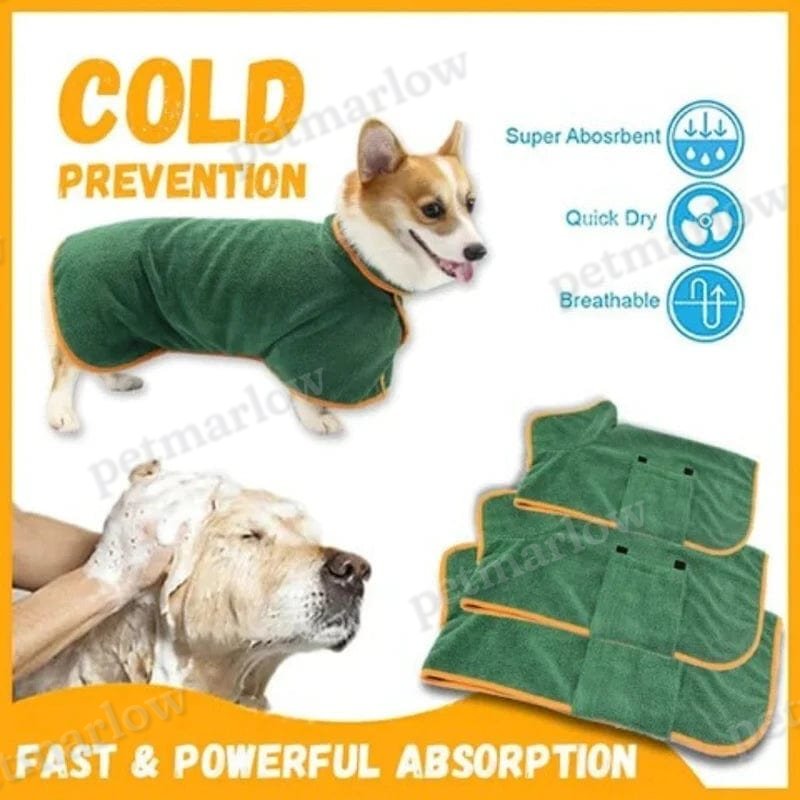 Super Absorbent Dog Bathrobe for Quick Drying – view 6