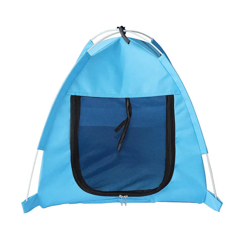 Tente Pliante pour Animaux de Compagnie - Imperméable et Respirante – Bleu