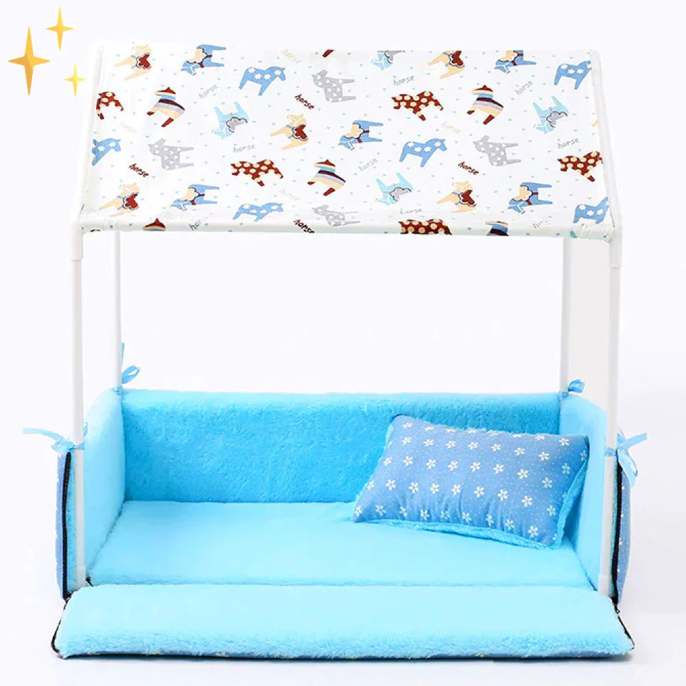 Fleece Sleeping Mat with Canopy and Plush Cushion – view 8