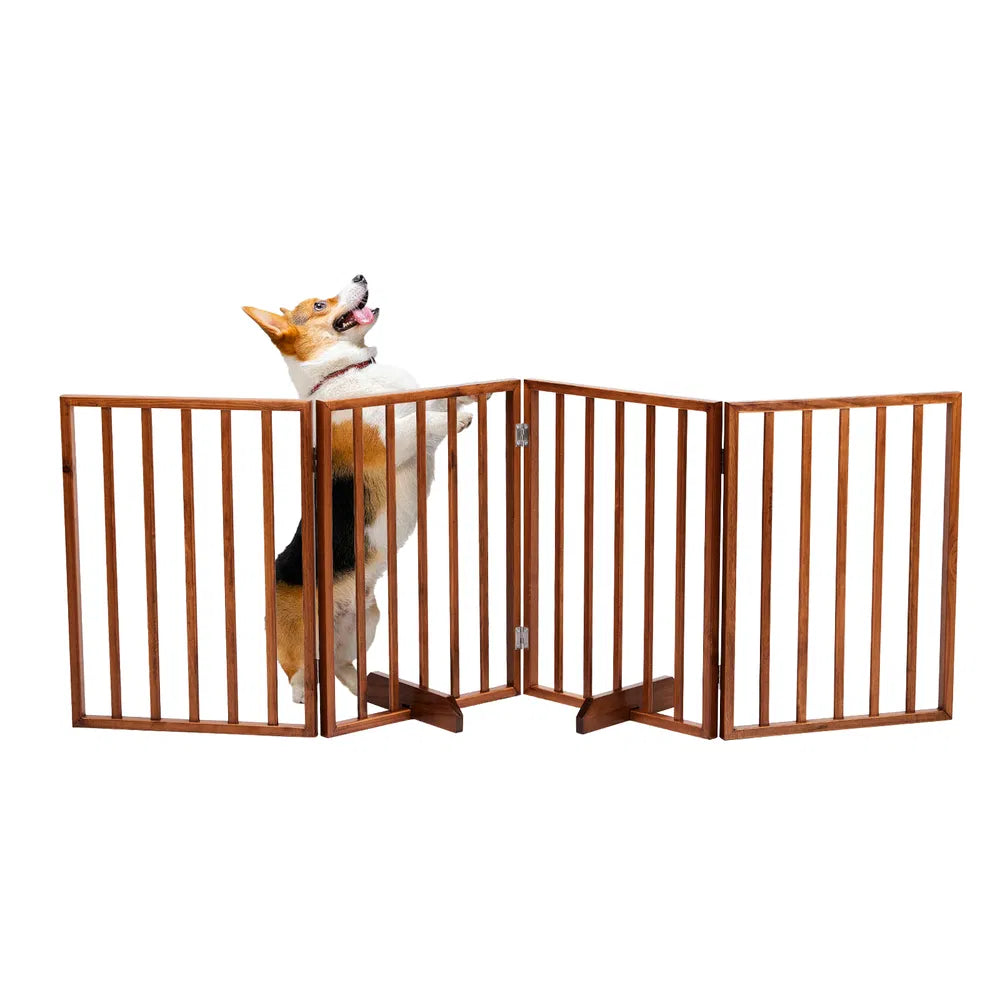 The Wooden Dog Fence Brown – as picture