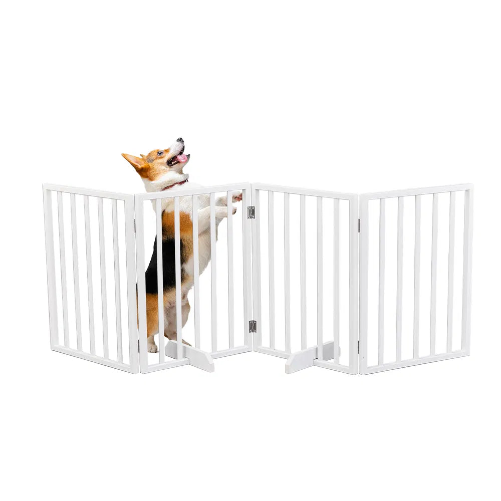 The Wooden Dog Fence White – as picture