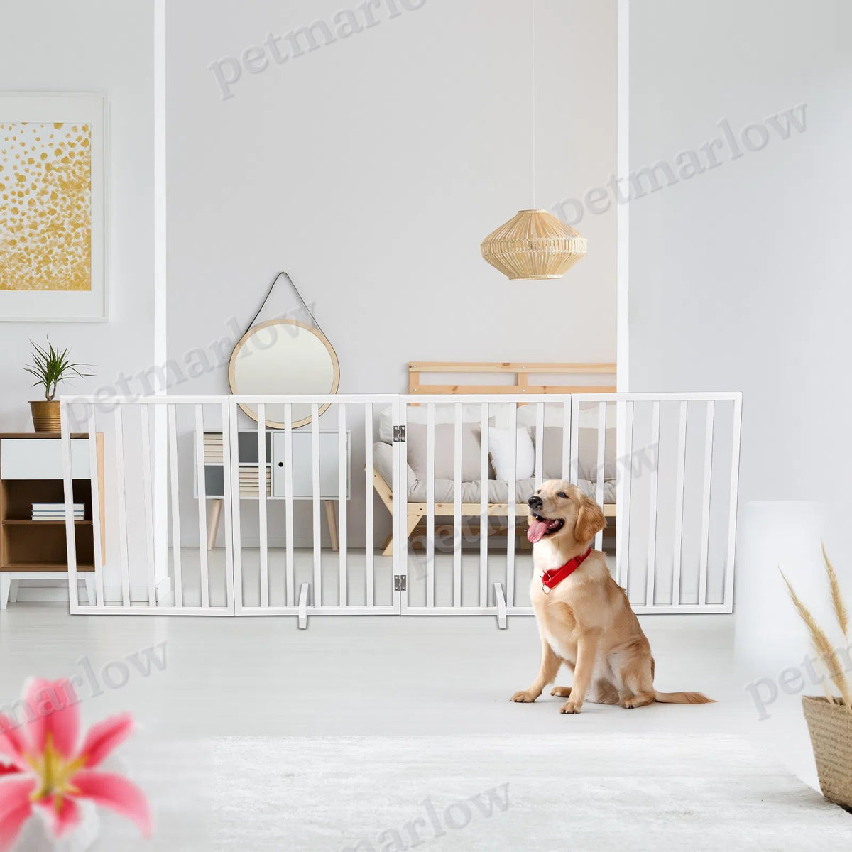 The Wooden Dog Fence White – view 3