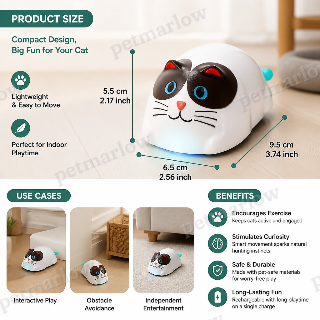 Touch-Activated Smart Cat Robot Toy – view 6