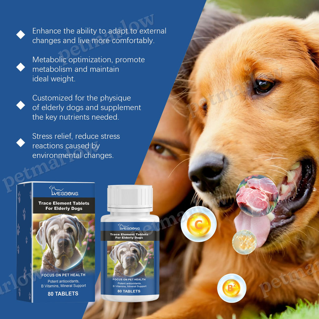 Trace Element Tablets for Senior Dogs, Multimineral Supplement – view 5