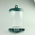 Transparent Hanging Plastic Bird Feeder With Detachable Waterproof Roof – Green