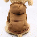 Trendy Dog Comfort Hoodies – Brown / XS