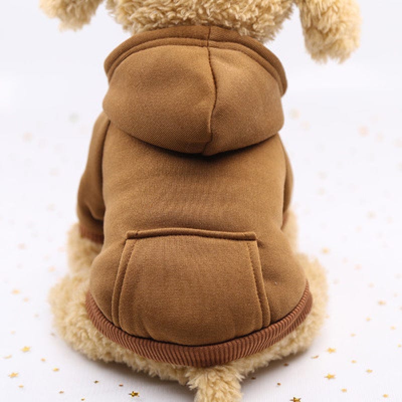 Trendy Dog Comfort Hoodies – Brown / XS