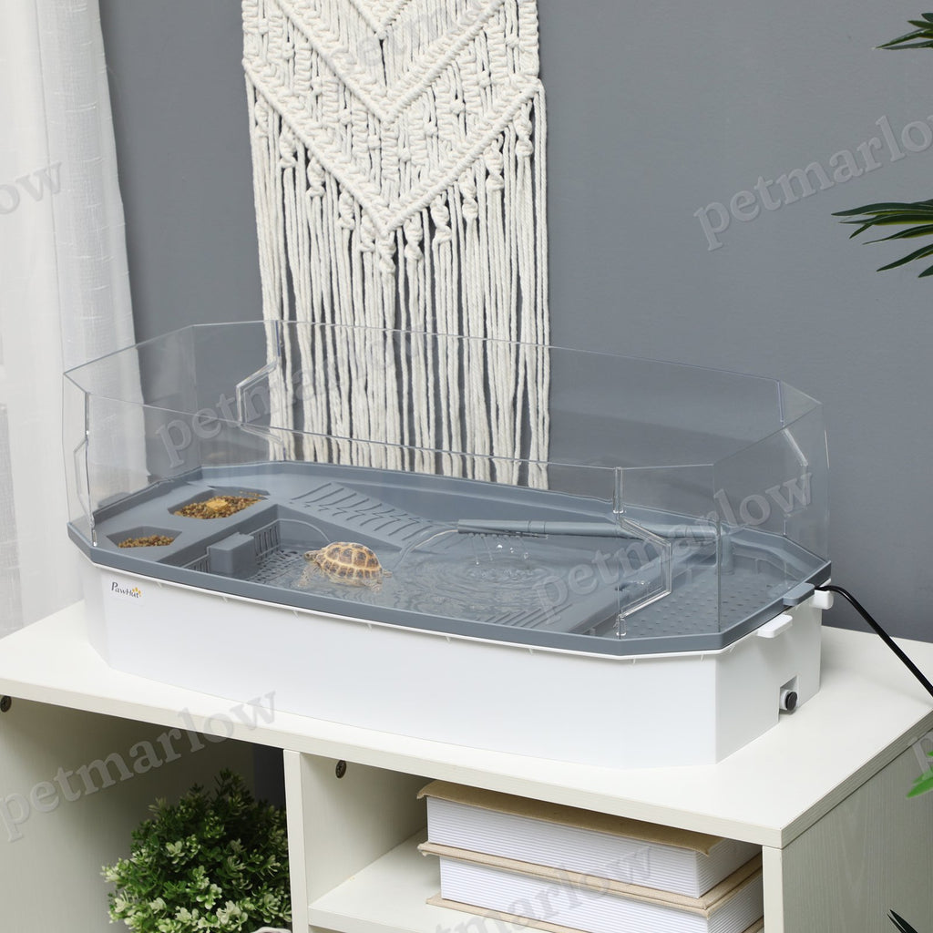 Turtle Tank Kit with Basking Platform and Filtration System – view 3