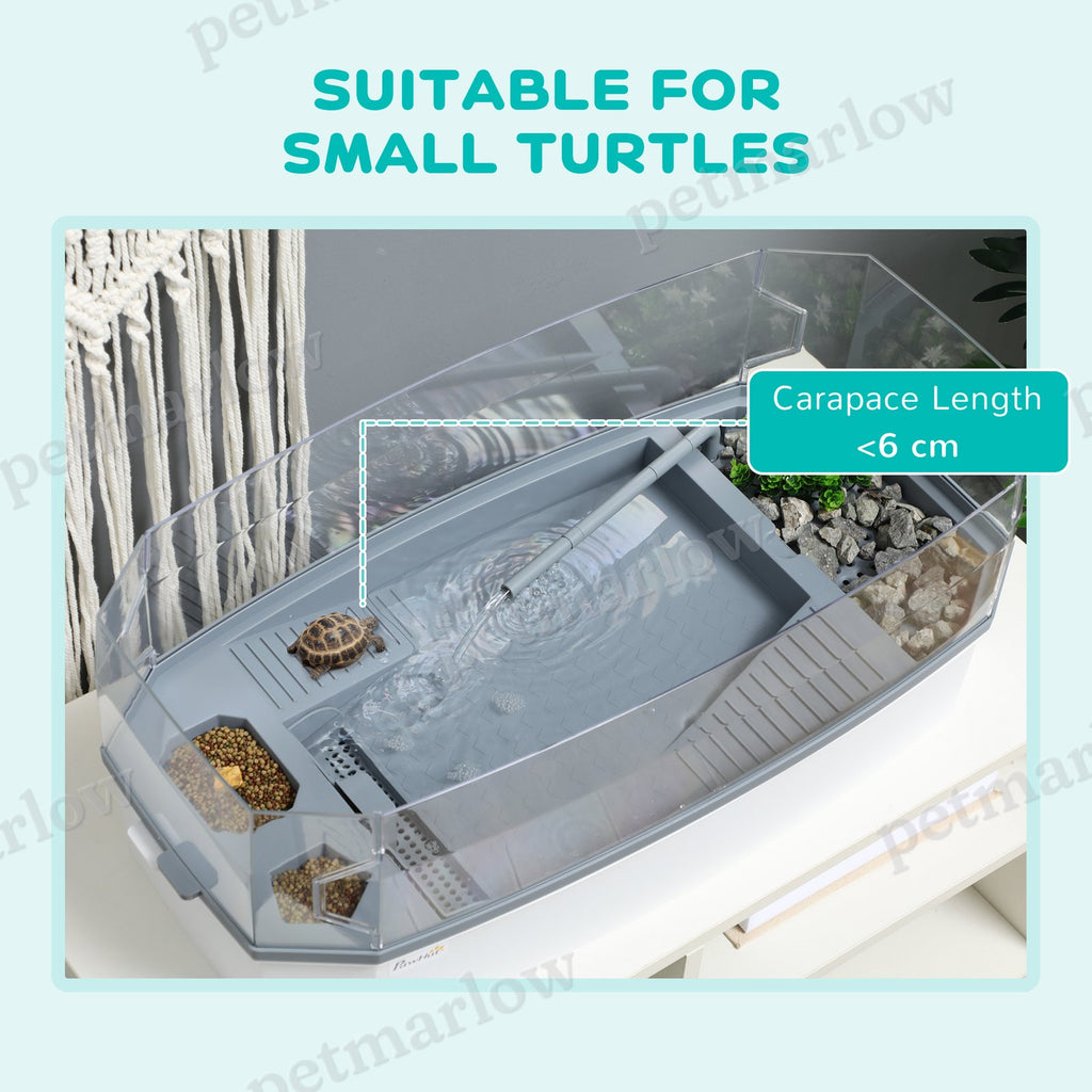 Turtle Tank Kit with Basking Platform and Filtration System – view 4