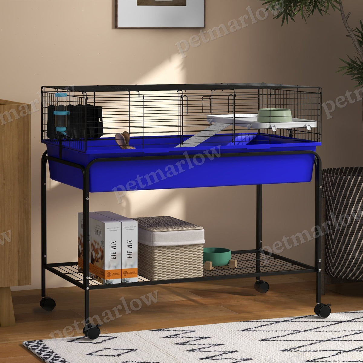 Two-Story Small Animal Cage with Removable Stand and Wheels – view 4