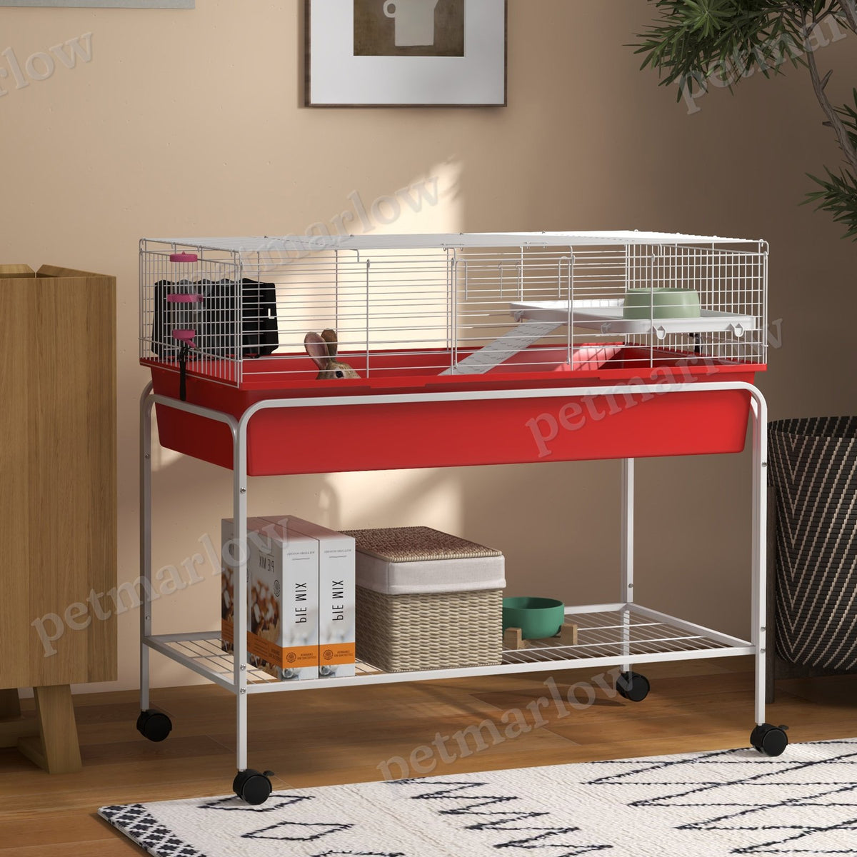 Two-Story Small Animal Cage with Removable Stand and Wheels – view 5