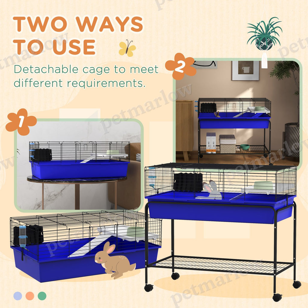 Two-Story Small Animal Cage with Removable Stand and Wheels – view 6