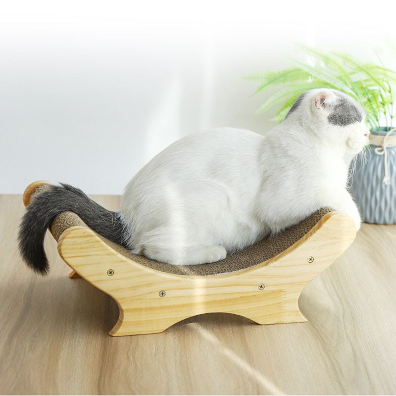 U-Shaped Cat Scratcher Bed Toy