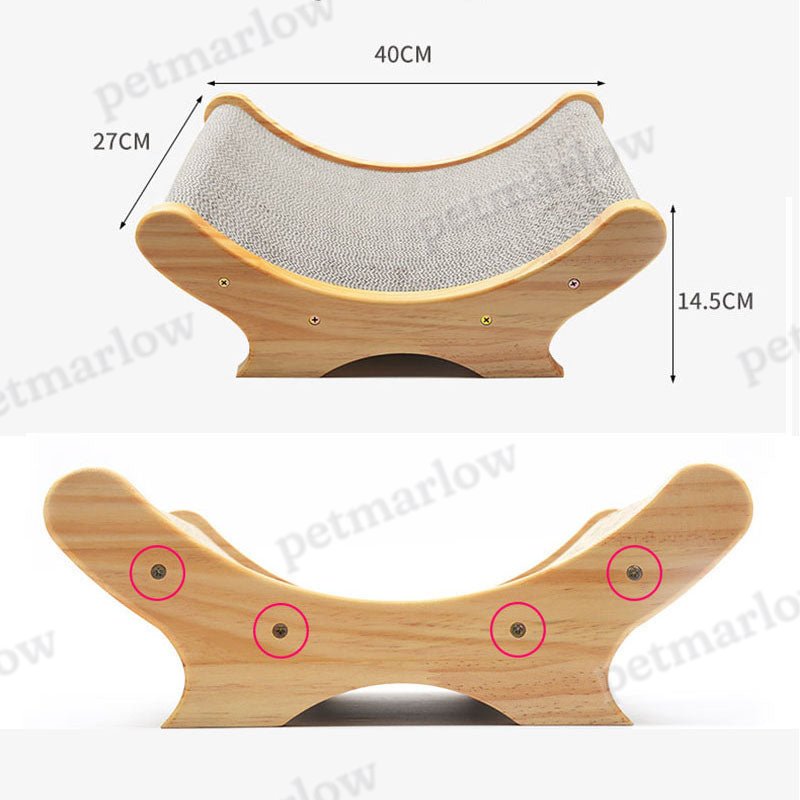 U-Shaped Cat Scratcher Bed Toy – view 6