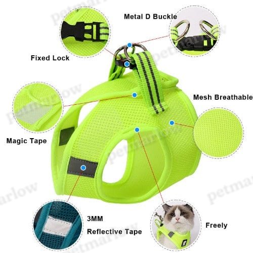 Breathable Mesh Cat Harness And Leash Set – view 6