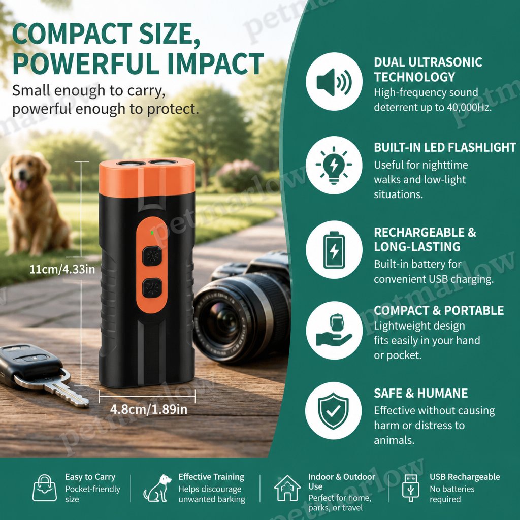 Ultrasonic Dog Bark Control Device – Portable & Rechargeable – view 6