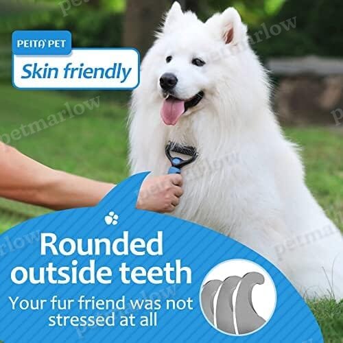 Undercoat Rake and Deshedding Tool for Dogs and Cats – view 4