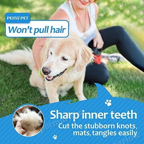 Undercoat Rake and Deshedding Tool for Dogs and Cats – view 5