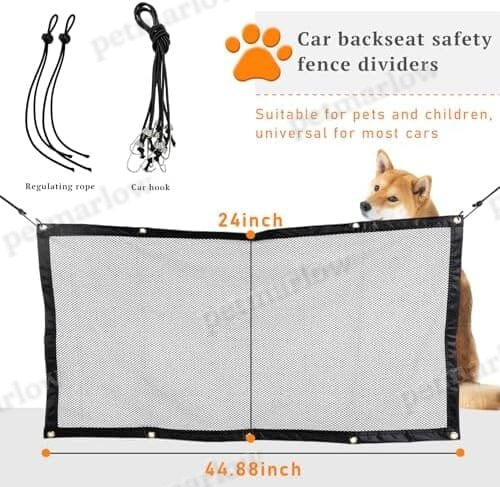 Universal Auto Back Seat Safety Fence Divider for Pet – view 2