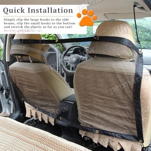 Universal Auto Back Seat Safety Fence Divider for Pet – view 5