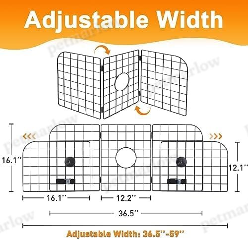 Universal Fit Adjustable Heavy-Duty Pet SUV Divider Gate with Metal Mesh for Safety Driving Travel Accessories – view 4