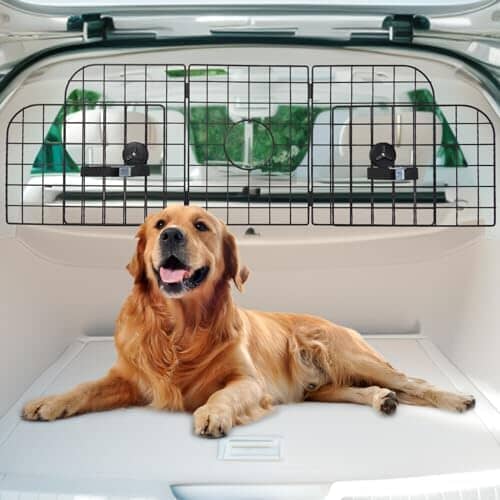Universal Fit Adjustable Heavy-Duty Pet SUV Divider Gate with Metal Mesh for Safety Driving Travel Accessories – view 9
