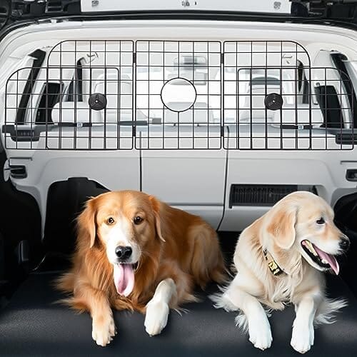 Universal Fit Adjustable Heavy-Duty Pet SUV Divider Gate with Metal Mesh for Safety Driving Travel Accessories – view 8