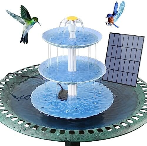 Upgraded DIY Solar Fountain Detachable for Bird Bath