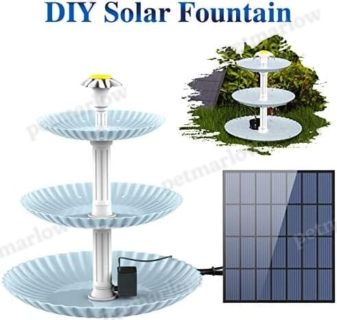 Upgraded DIY Solar Fountain Detachable for Bird Bath – view 2