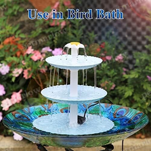 Upgraded DIY Solar Fountain Detachable for Bird Bath – view 5